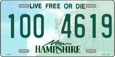 NH license plate 1004619