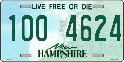 NH license plate 1004624
