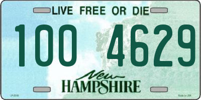 NH license plate 1004629