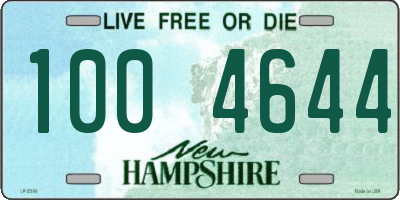 NH license plate 1004644