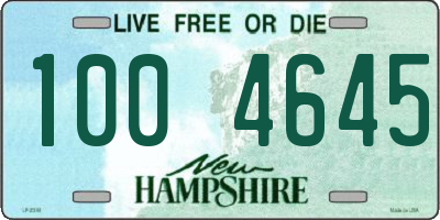 NH license plate 1004645