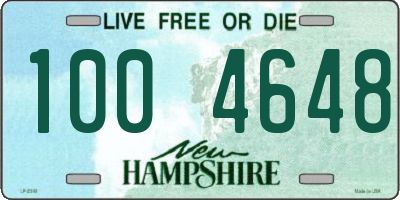 NH license plate 1004648