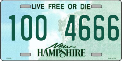 NH license plate 1004666