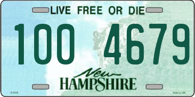 NH license plate 1004679