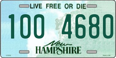 NH license plate 1004680