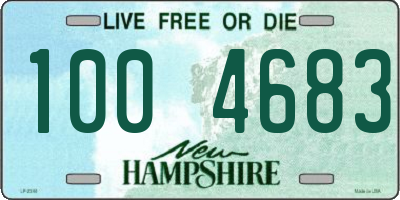 NH license plate 1004683