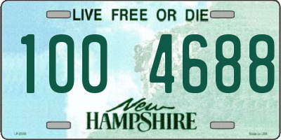 NH license plate 1004688