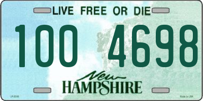 NH license plate 1004698