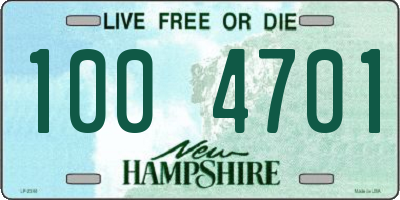 NH license plate 1004701