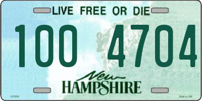 NH license plate 1004704