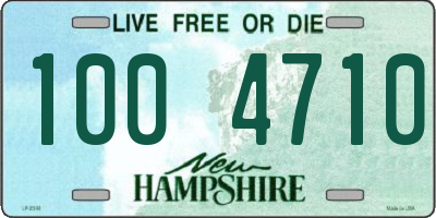 NH license plate 1004710