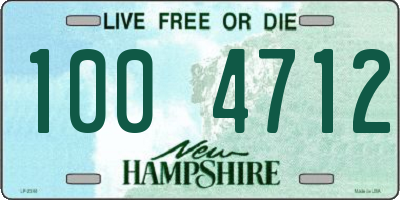 NH license plate 1004712