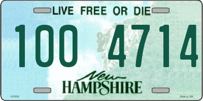 NH license plate 1004714