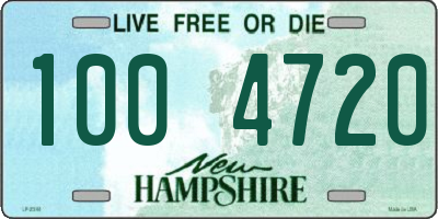 NH license plate 1004720