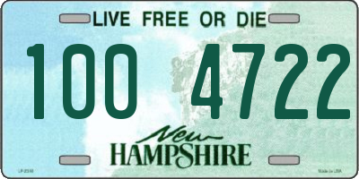 NH license plate 1004722