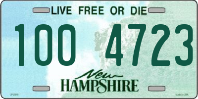 NH license plate 1004723