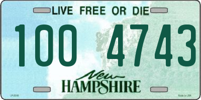 NH license plate 1004743