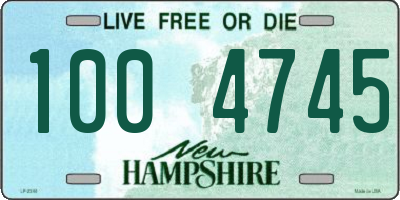 NH license plate 1004745