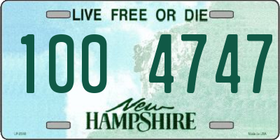 NH license plate 1004747