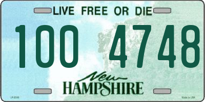 NH license plate 1004748