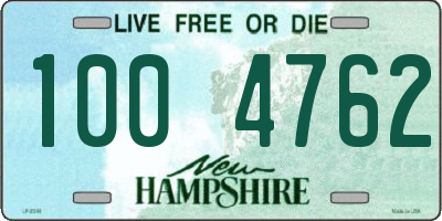 NH license plate 1004762