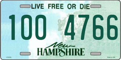 NH license plate 1004766