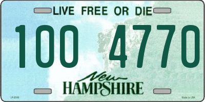 NH license plate 1004770