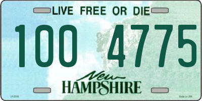 NH license plate 1004775