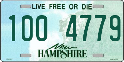 NH license plate 1004779