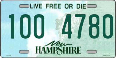 NH license plate 1004780