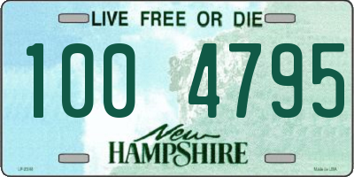 NH license plate 1004795