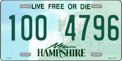 NH license plate 1004796