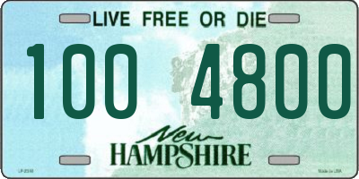 NH license plate 1004800