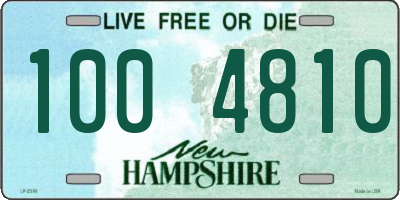 NH license plate 1004810