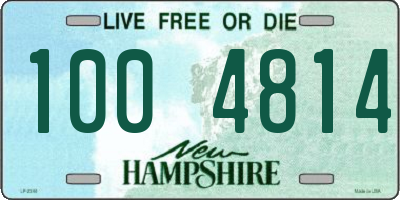 NH license plate 1004814