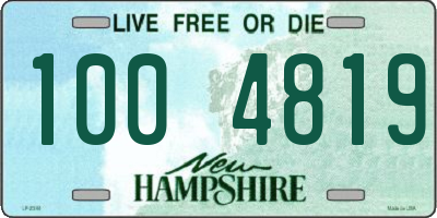 NH license plate 1004819