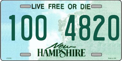 NH license plate 1004820