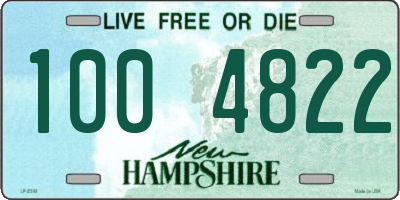 NH license plate 1004822