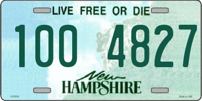 NH license plate 1004827