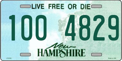 NH license plate 1004829