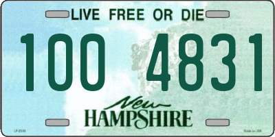 NH license plate 1004831