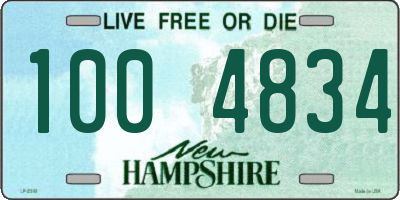 NH license plate 1004834