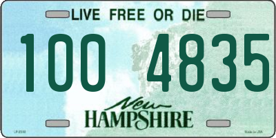 NH license plate 1004835