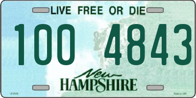 NH license plate 1004843