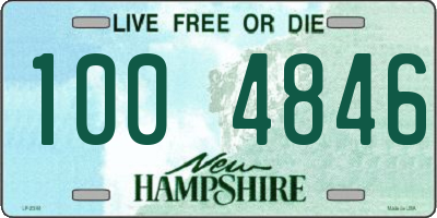 NH license plate 1004846