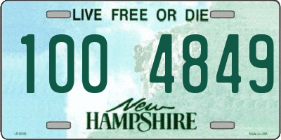 NH license plate 1004849