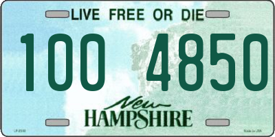 NH license plate 1004850