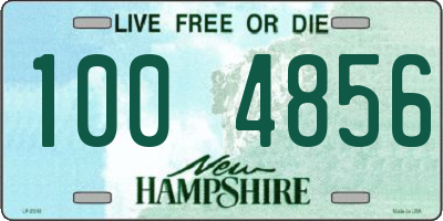 NH license plate 1004856