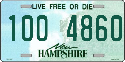 NH license plate 1004860