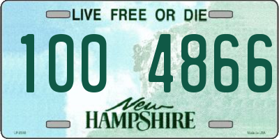 NH license plate 1004866